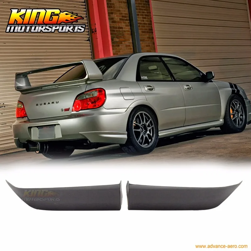 Подходит для 2006-2007 Subaru Impreza WRX valance Spats задний бампер губы сплиттер черный PU