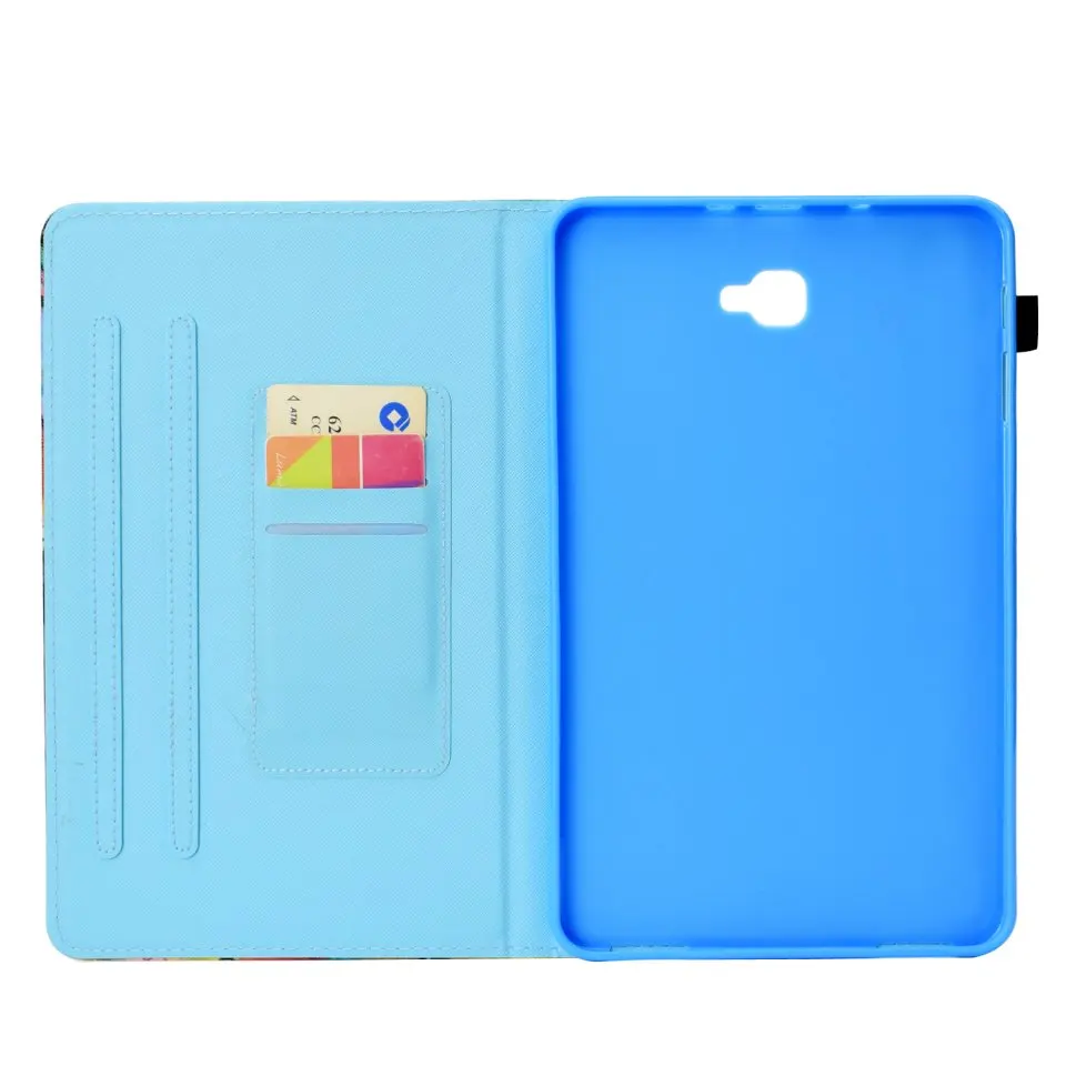 Чехол для планшета для Samsung Galaxy Tab A A6 10,1 чехол T580 T585 T580N SM-T580 SM-T585 из разукрашенной кожи футболка с изображением персонажей видеоигр Coque Funda