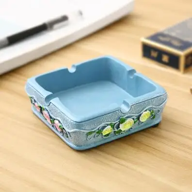 Square Dice Ashtray Ceramic Ash Tray Creative Gift for Smokers