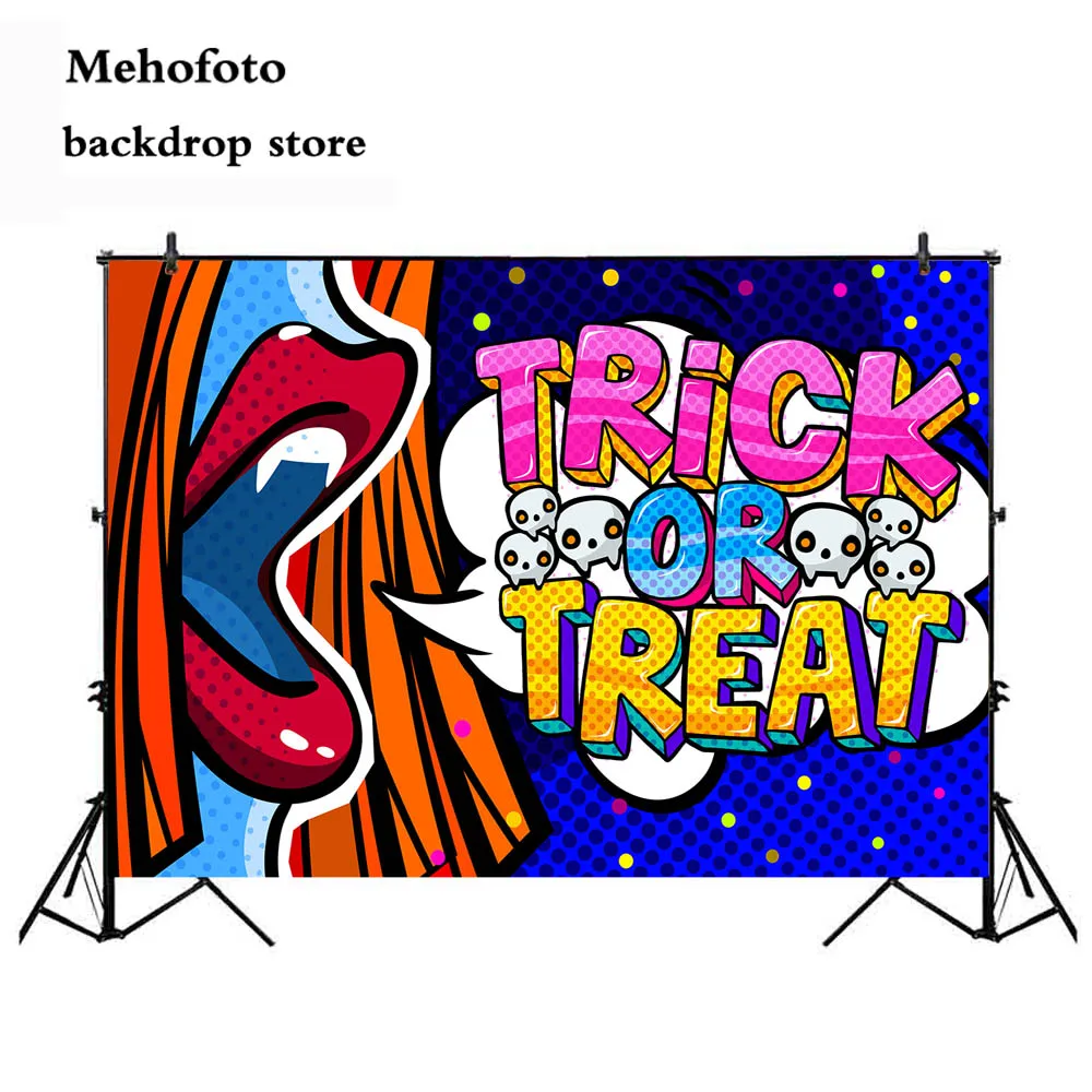 Mehofoto Trick или Treat фоны для фотосъемки Хэллоуин фото стенд фон призрак вечерние