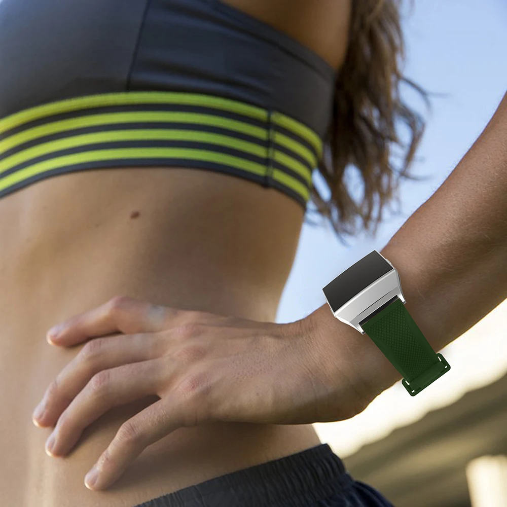 Силиконовый ремешок для Fitbit ионной модные/классические Сменные наручные часы smart