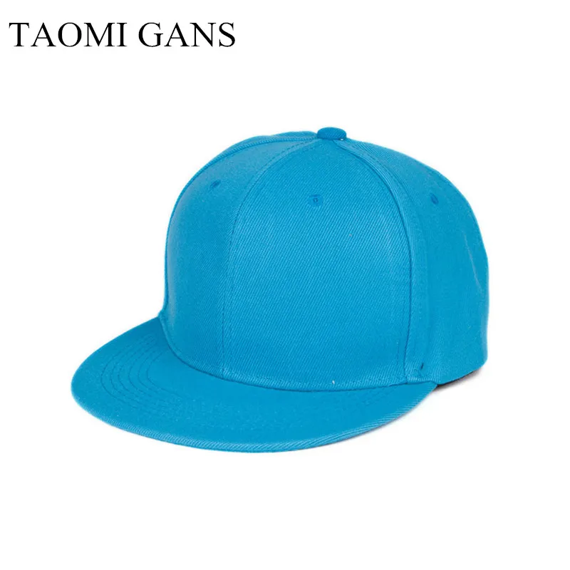 

TAOMI GANS Bboy Hip-hop Hats 2017 Adjustable Cotton Solid Women Men Snapback Baseball Caps
