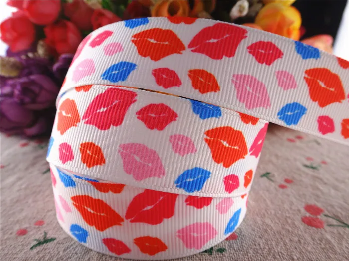 6 7/"(22 мм) 5 ярдов/партия любовь печатных grosgrain ленты Животные ленты DIY ручной работы материалы MD18022629 - Цвет: 6