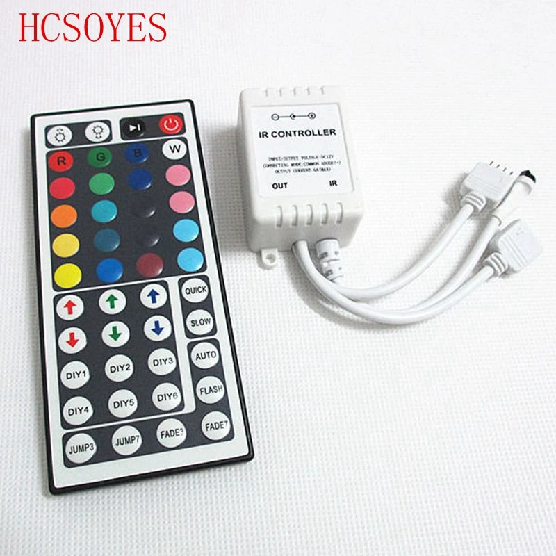 24key/44 клавишный пульт светодиодный IR RGB контроллер для SMD 5050 Светодиодные ленты
