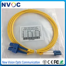 50 шт./лот, одиночный режим, 9/125, дуплекс, 2 м, 3,0 мм, ПВХ куртка, SC/UPC-LC/UPC Волоконно-оптический патч-корд, LC UPC SM волоконно-оптический перемычка