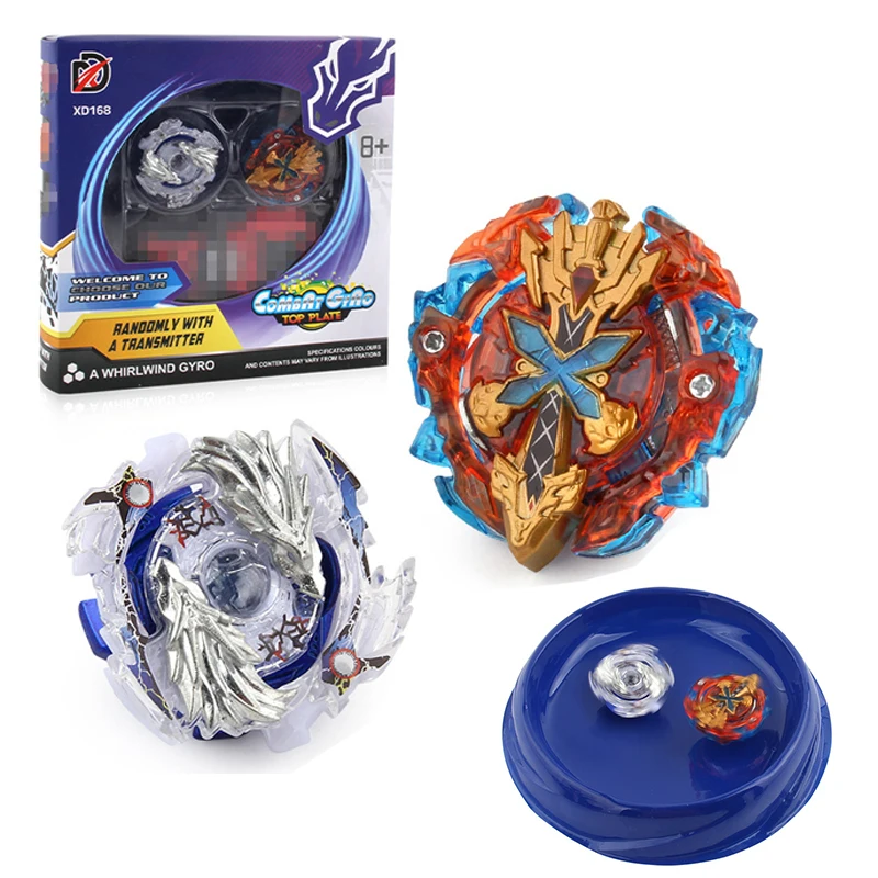 Beyblade Burst набор с launch er боевой диск в коробке XD168-7A Gyro B48 и B66 набор 2 в 1 металлический гироскоп двухсторонний Запуск бой