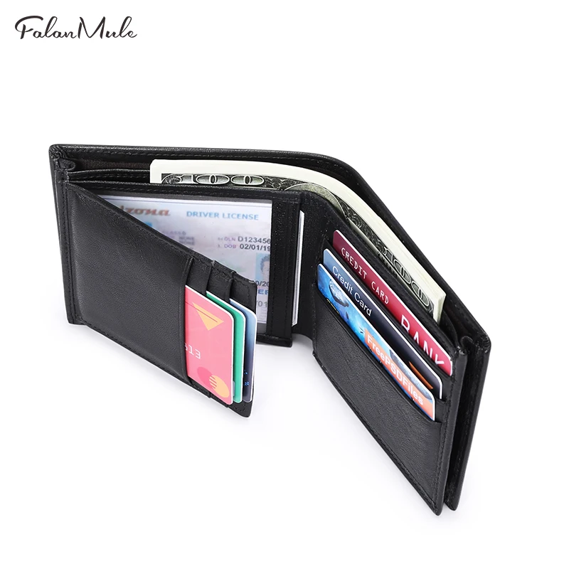 Falan Mule мини кошелек черные кошельки мужские визитницы Роскошные Cowskin мягкие