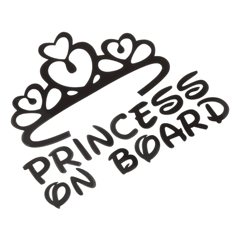 

Car Styling Princess On Board Stickers Decals Auto Door Body Window Decoration Automobiles Sticker