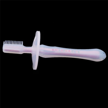 

Newborn Baby Toothbrush Silicone Kids Teether Training Toothbrushes For Children Infant Dental Oral Care Brush