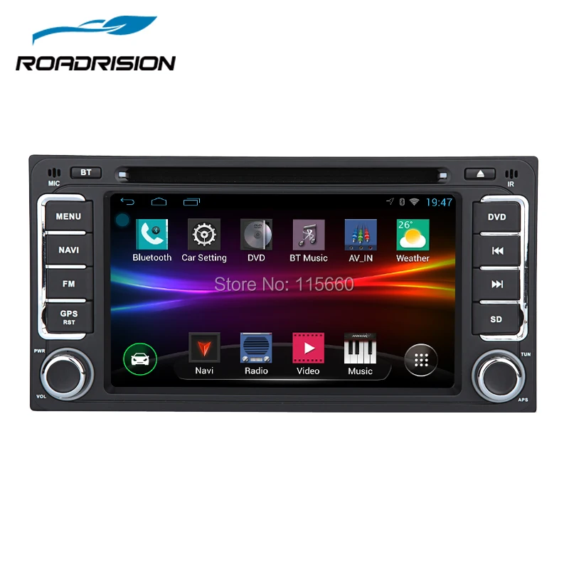 Автомобильный DVD GPS навигатор RoadRision Android 6 0 2DIN стерео Автомагнитола для Toyota Terios