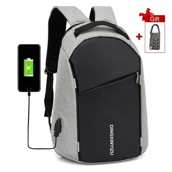 

Business Travel Smart Backpack Male Men Laptop Backpacks Anti Theft Student Bagpack USB Charging Backpacking Gift Notebook Bags