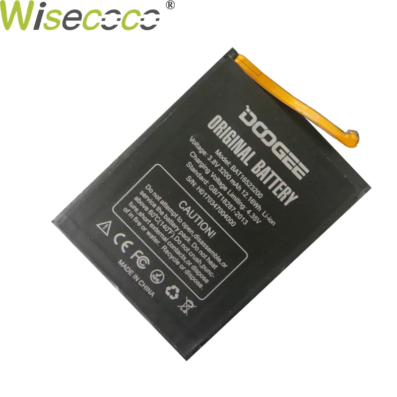 WISECOCO 2019 2 шт новый оригинальный 3200 mAh BAT16523200 Батарея Для Doogee Y6 Y 6 Y6C MTK6750 телефон в