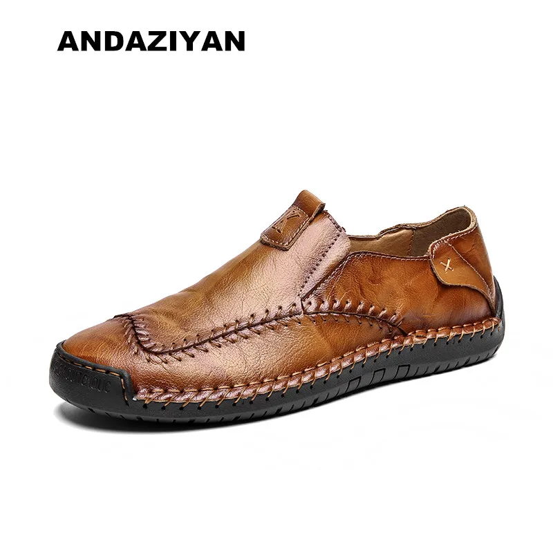 

New hand stitching breathable casual shoes men large size set foot dad shoes