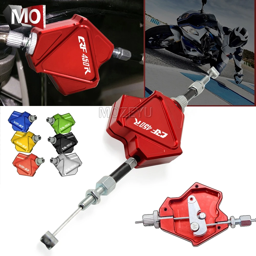 

Motorcycle CNC Aluminum Stunt Clutch Lever Easy Pull Cable System For HONDA CRF450R CRF 450R 450 CRF450 R 2002-2019 2018 2017