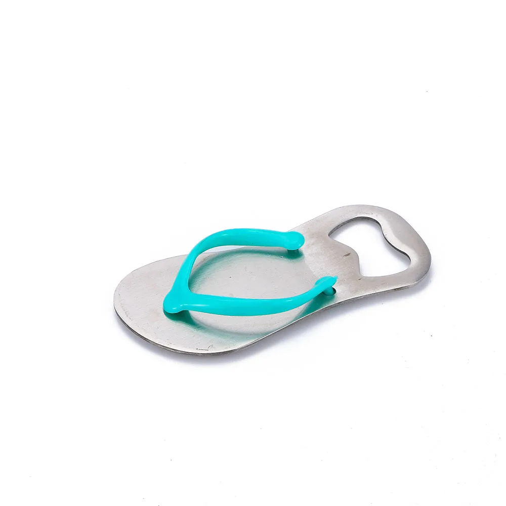 Personalized Sandal Flip Flops Shape Stainless Steel Beer Bottle Opener