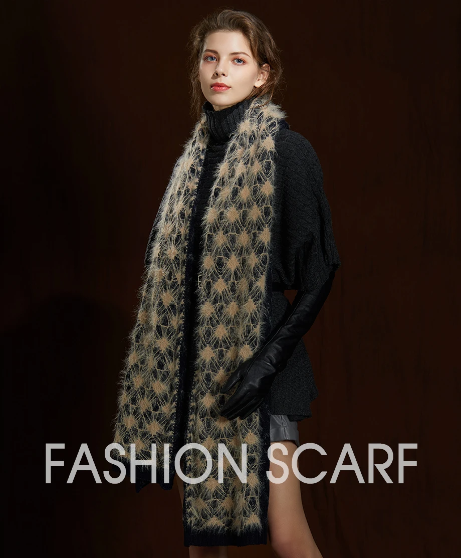 Female Scarfs Winter Wool Scarves For Women Shawl 2019 New Luxury Brand Warm Knitting Tassel Shawl Thicken Ladies Large Scarf (1)