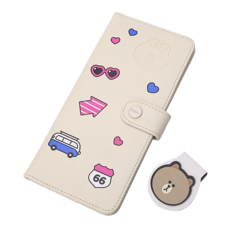 

Cute Cartoon Print Journey Travel Passport Holder Wallet Purse ID Card Organizer Pen Case Cover