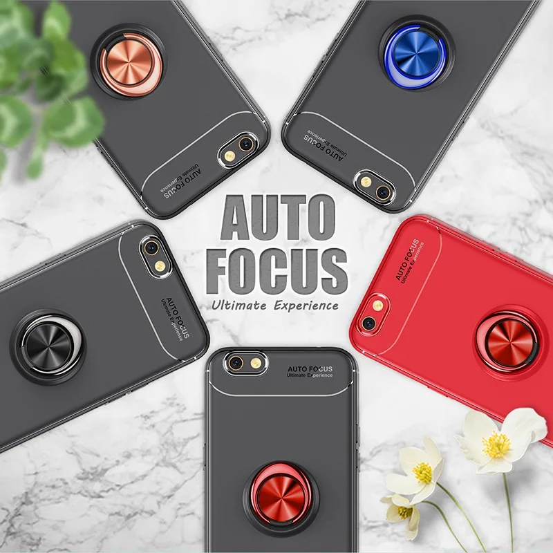 Чехол для телефона OPPO F5 F7 F9 Pro мягкий силиконовый чехол с кольцом R9 R9S R11 Plus R17 Find X