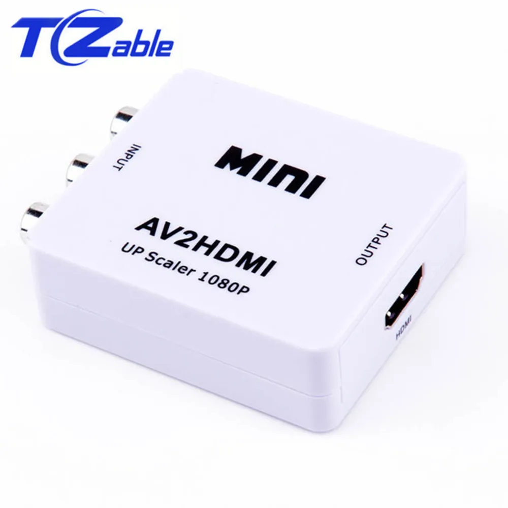  AV Al Convertitore di HDMI RCA A HDMI Audio Video Box Adattatore RCA AV/CVSB L/R 1080P HDMI2AV Supp