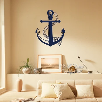 

Anchor Wall Sticker Anchor Wall Decal DIY Modern Wall Decor Removable Wall Decoration Cut Vinyl Stickers M58