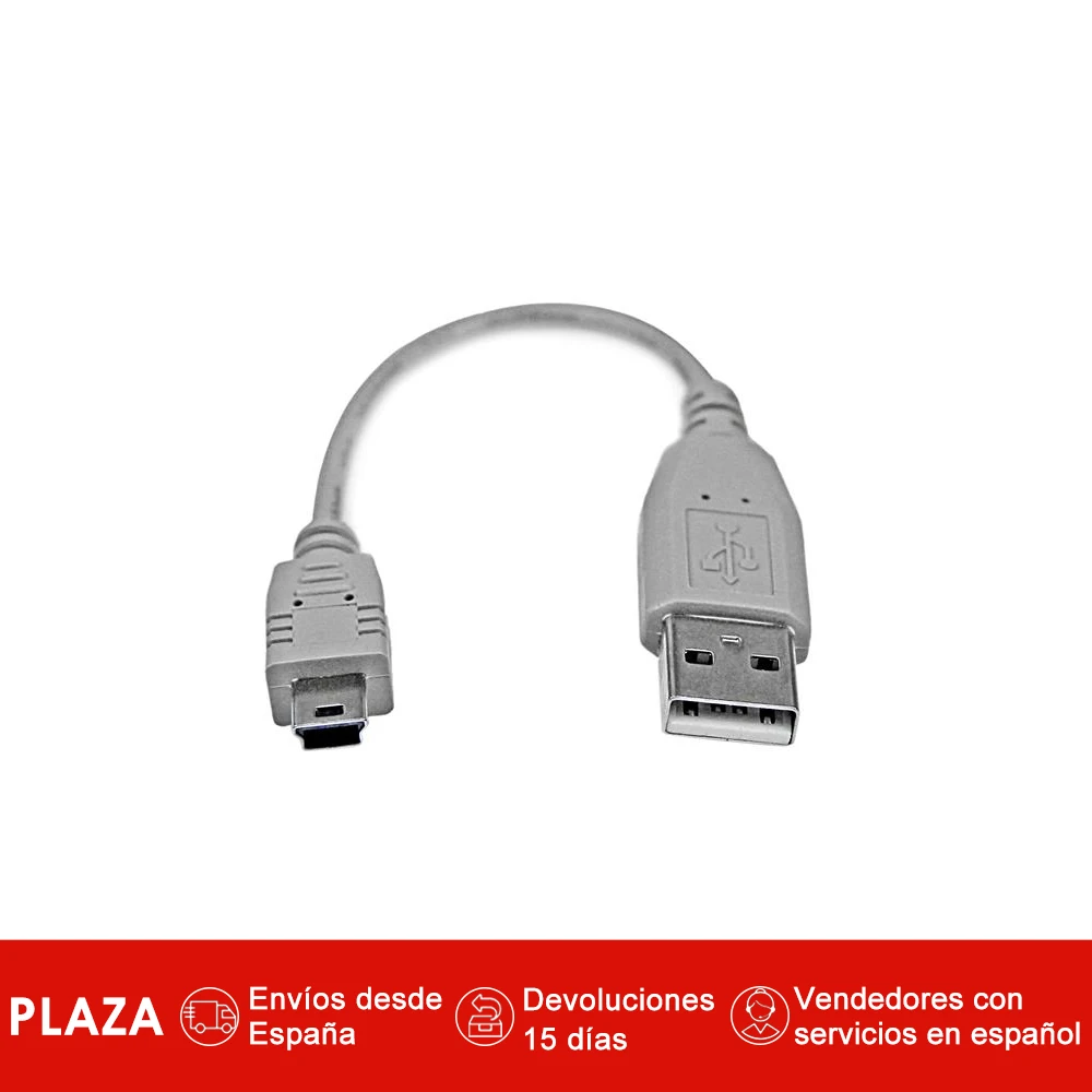 StarTech.com кабель USB de 15 см para Camara-1x A Macho-1x Mini B Macho-Adaptador Gris | Электроника