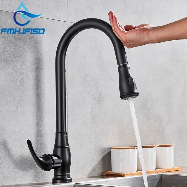 Best Quality Lead-free Pull Out Sensor Kitchen Faucet Sensitive Touch Control Faucet Stainless Steel Mixer Tap Touch Sensor Kitchen Faucets