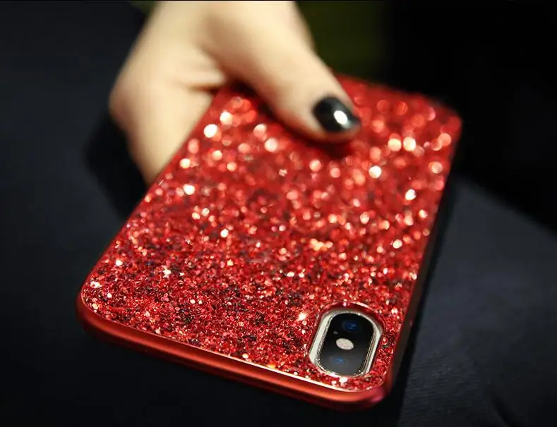 Bling Glitter Sequin plating Case For Xiaomi Redmi Note 5 Pro Global Version Cover Case For Redmi 7 Note 6 k20 mix 3 mi 9 capa xiaomi leather case custom Cases For Xiaomi