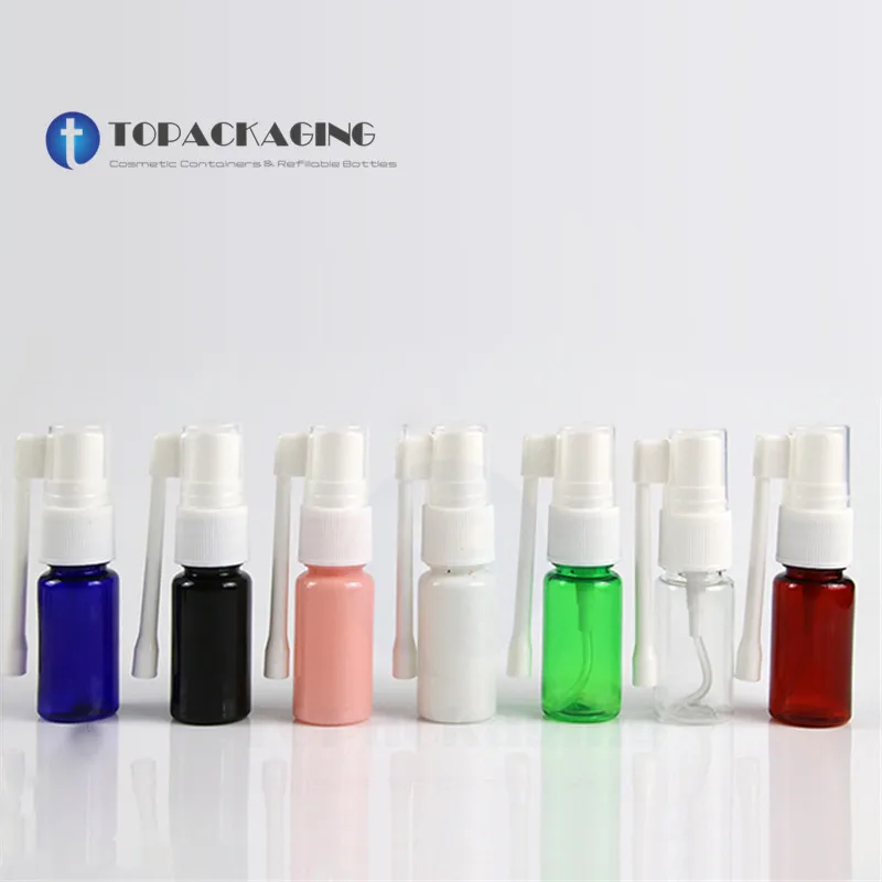 

100PCS*10ml Empty Plastic Nasal Bottle Small Rotation Fine Mist Spray Bottle Nose Pharmaceutical Medicine Atomizer Refillable