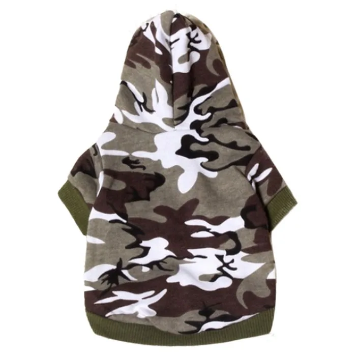 NewNew собака Костюмы Pet Толстовка Camo Камуфляжные пальто толстовки костюм леверт челнока dig2