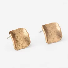 

Women's Antique Gold Silver Square Earrings Vintage Zinc Alloy Simple Geometric Earrings Jewelry Gift Woman