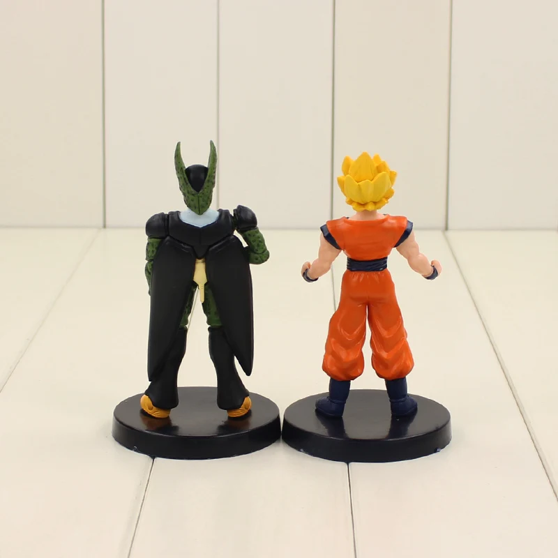 10-14 см 6 шт./лот Dragon Ball Z Super Saiyan Son Goku Vegeta Frieza Piccolo Cell Beerus ПВХ фигурка Модель Коллекция игрушек