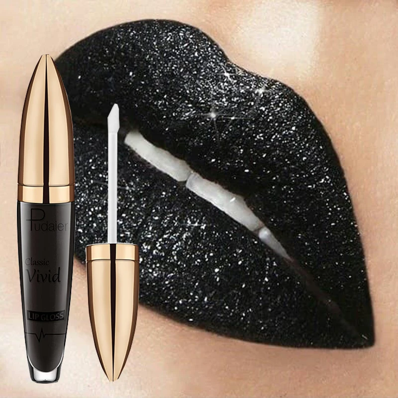 

Pudaier Glitter Lip Gloss Tint Batom Makeup Matte Waterproof Long Lating Liquid Lipstick Cosmetics 18 Colors Lips Free Shipping