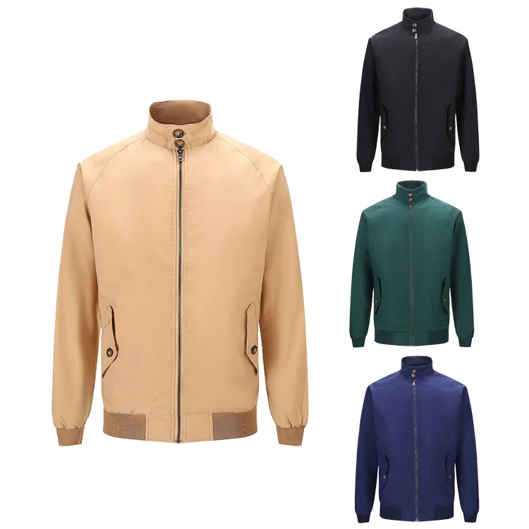 

Famous Brand jacket Spring Autumn Men's Jackets Military Coats Casual Zipper Male Windbreaker Golf jacket business jacket