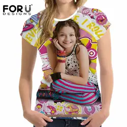FORUDESIGNS/женская футболка с принтом «соя Луна», женская модная летняя футболка с короткими рукавами, женская футболка Kawaii для