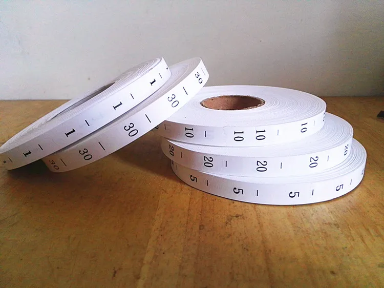 Number 1~100 Size Labels 3000PCS/Roll Synthetic White Size Tags Kids Babys DIY Clothing Towel T-shirt Washable Care Labels Tags