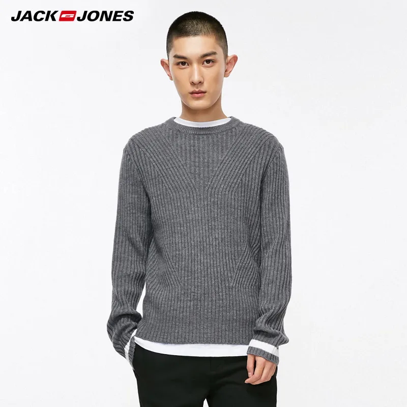 JackJones весна шерстяной свитер с круглым вырезом Тонкий | 218325513