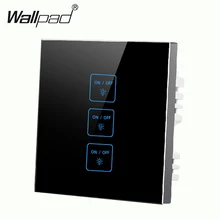 Luxury 3 gangs 2 way Black Free Customize touch wall switch Tempered Glass wall light switch LED touch switch Free Shipping new arrival 2 gangs 1 way crystal glass led black diy touch light wall switch touch switch free customize words free shipping