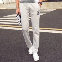 Uwback Для мужчин пот Штаны легкий Повседневное Штаны вышивка размера плюс 4XL Брюки Homme с эластичной резинкой на талии, B& F спортивные брюки XA619