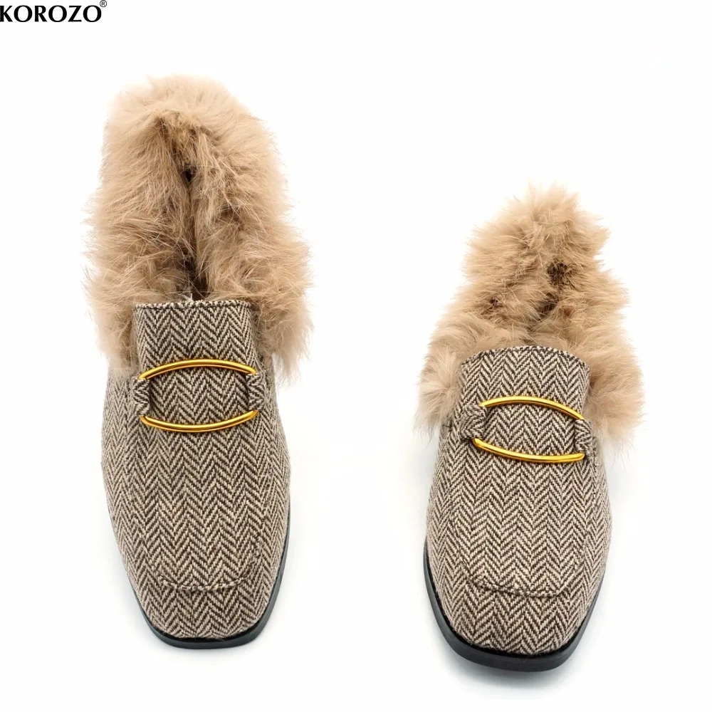 loafers for women with fur