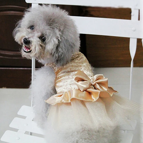 Горячая распродажа! Свадебное кружевное платье для питомца, собаки, щенка, юбка-пачка из марли, кошки, блесток, одежда принцессы
