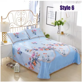 

free shipping new comer summer cool bed mat softe ice feel bedspreads set print summer mattress mat bed cover set for 1.8/2m bed