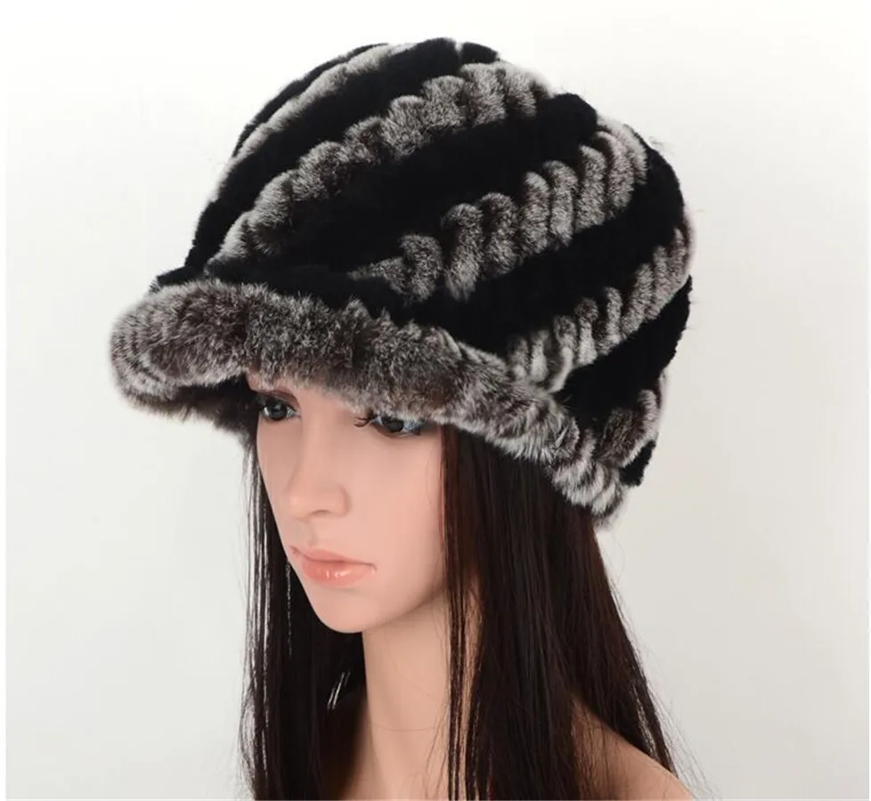 rabbit fur baseball hat08