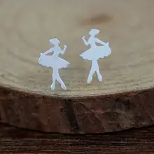 925 пробы Серебряный балет Танцующая девочка маленькая девочка танцовщица принцесса темперамент серьги гвоздики S-E122