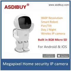 960P HD Wireless mini Robot Camera Baby Monitor WIFI Camera Pan-Tilt Home Security IP Camera Night Vision CCTV Camera kids toy wanscam hw0021 hd 720p wireless wifi ip camera baby monitor ir night vision built in mic pan tilt for android