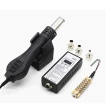 220 В Портативная паяльная станция BGA с горячим воздуходувкой Тепловая пушка 8858 лучшая ручная Тепловая пушка 6 шт