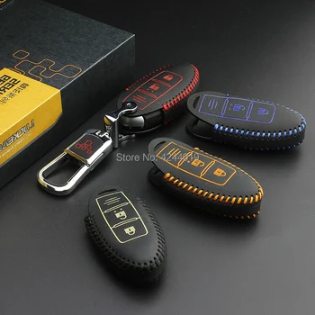 

LUCKEASY Car Keychain Keyring Key Bag Key Fob Central Key Cover For Infiniti ESQ