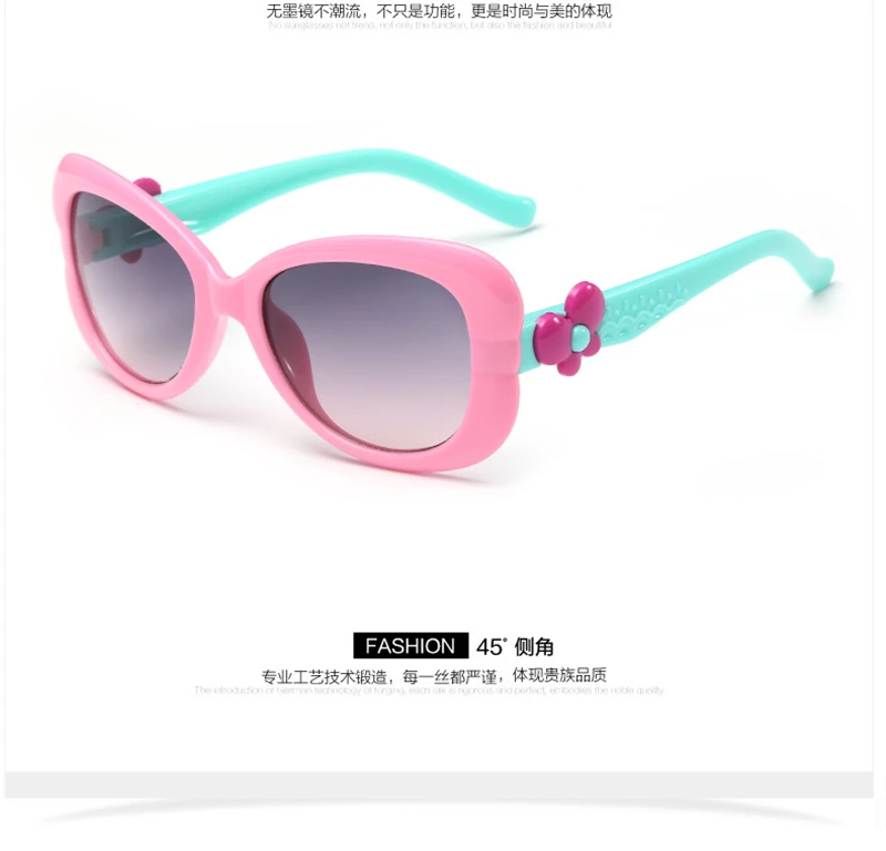WtgwtQ 2018 New Children Sunglasses Kids Designer Cute Shades For Girls Boys Goggle Baby Glasses Oculos Infantil Sun glasses 20