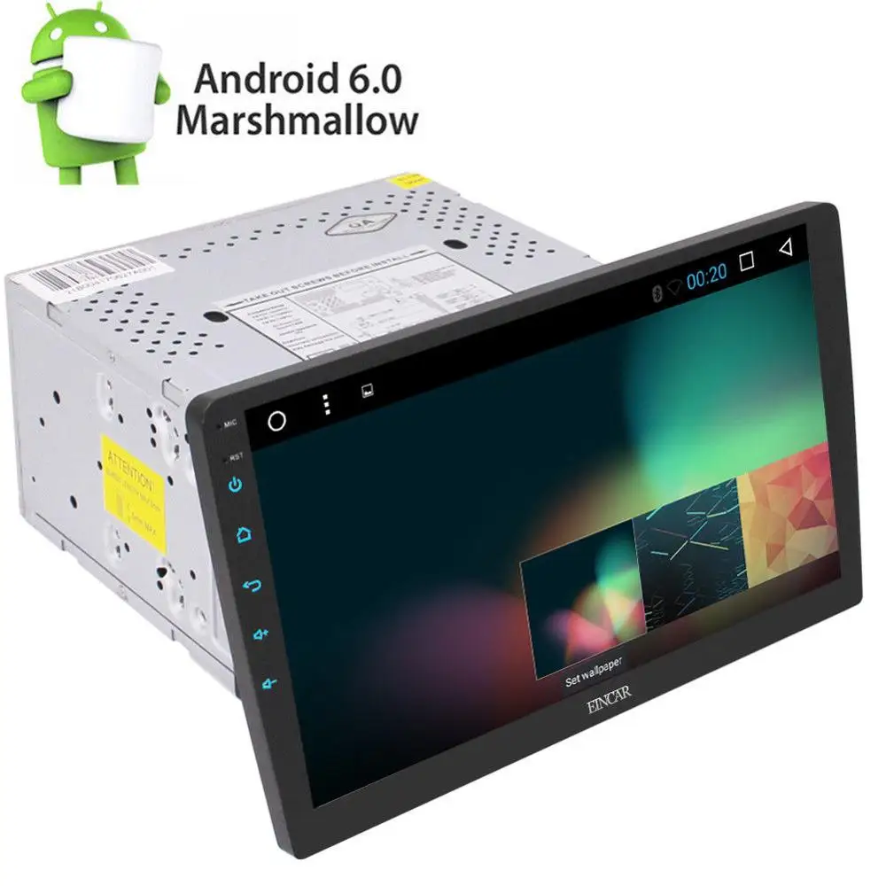 Top Android6.0 10.1" Detachable Car Stereo Full Touch Panel GPS Radio OBD2 BT No DVD 2