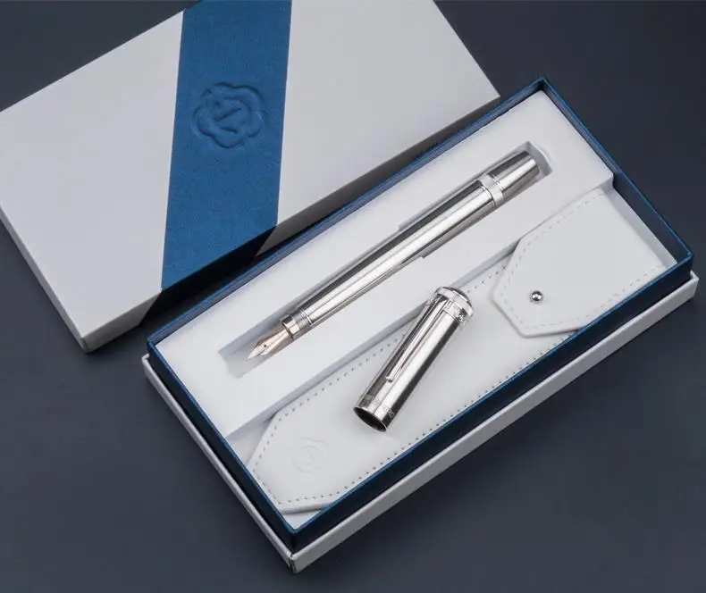 Luxury-Full-Metal-Body-Fountain-Pen-10K-Gold-Nib-Ink-Writing-Pens-Hidden-rotary-ink-absorber(3)