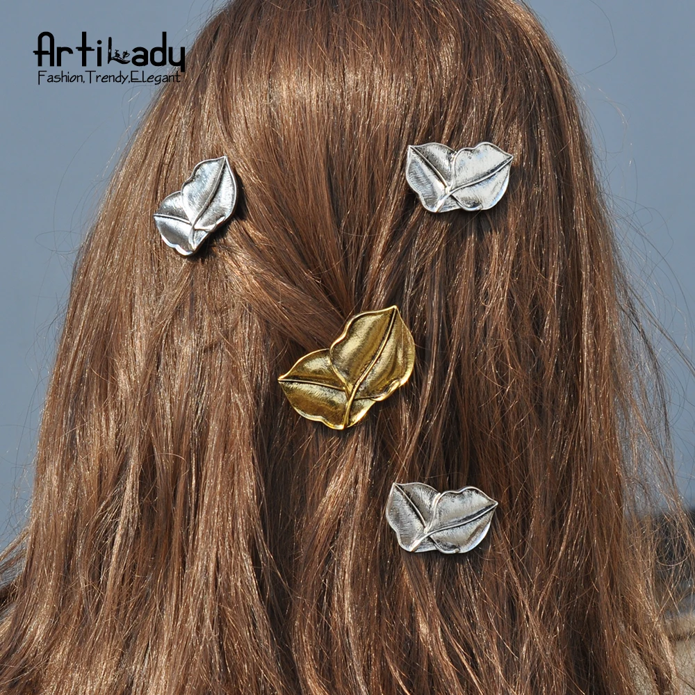 Artilady leaf hairpin set long hair accessories vintage hairpin wedding